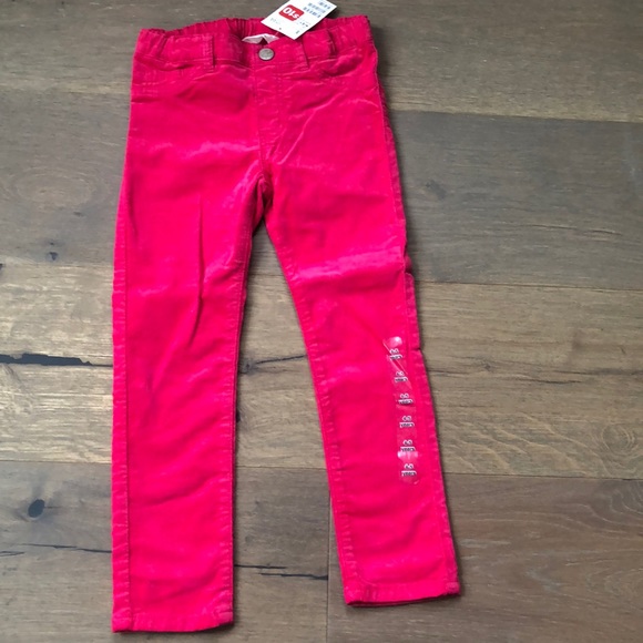 pink velvet jeans